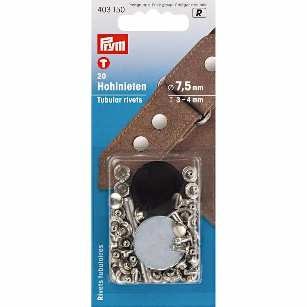 Prym Hålnitar Silver Ø 7,5 mm