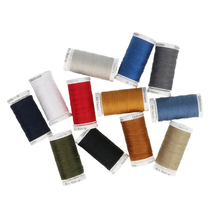 Gütermann Trådset Denim 12 rullar