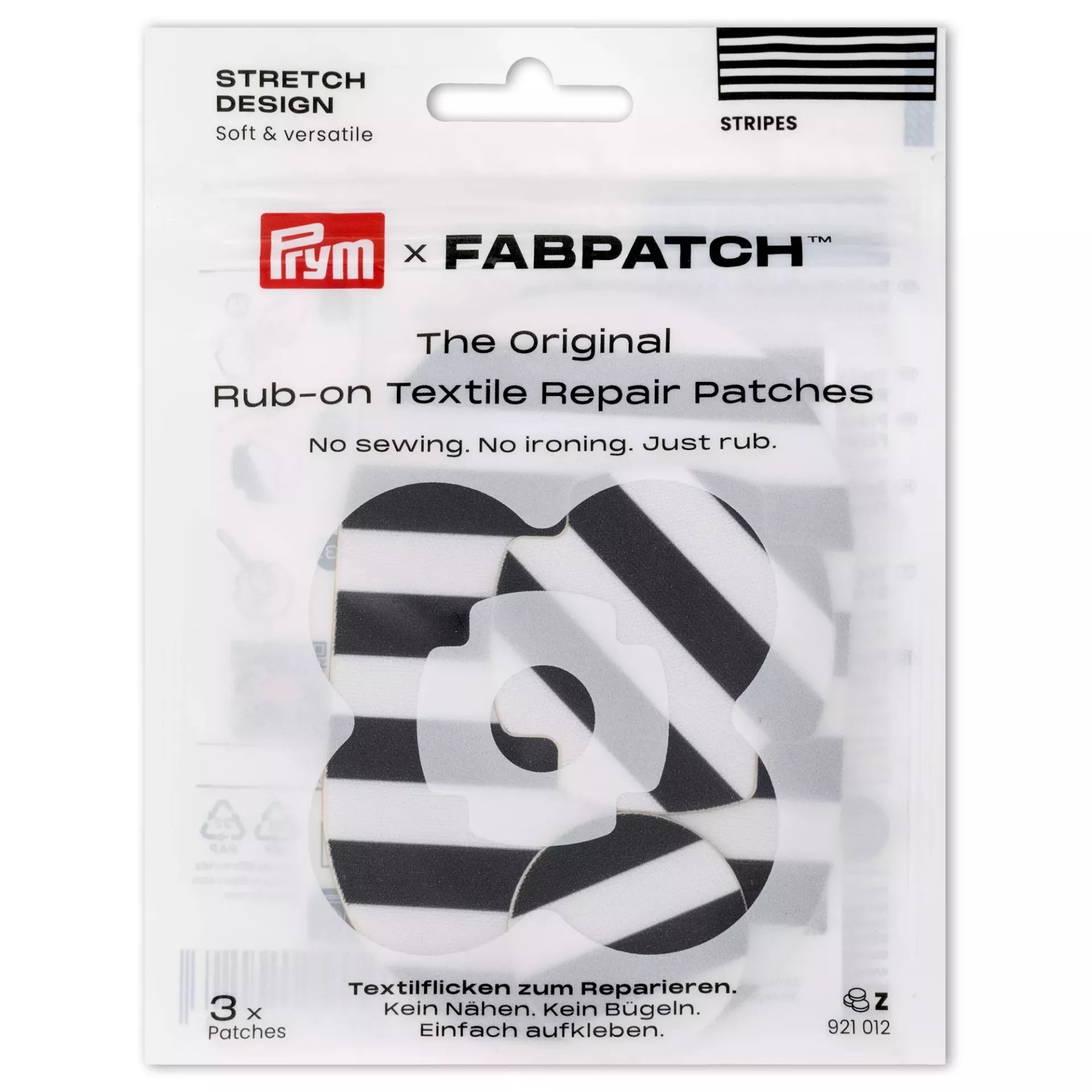 FabPatch Stretch Stripes 3-pack