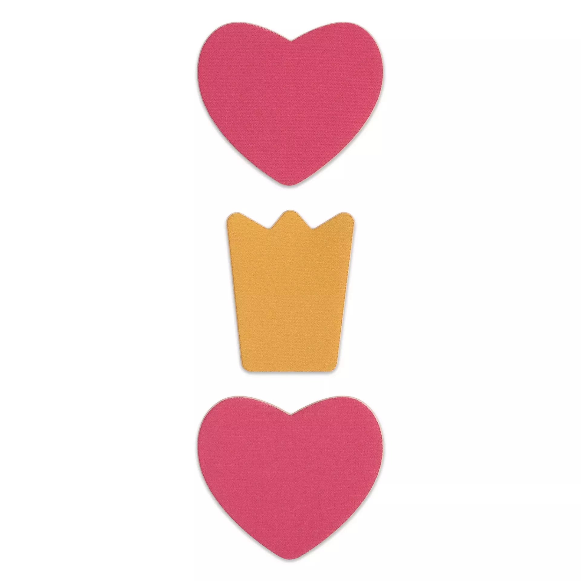 FabPatch Stretch Heart 3-pack