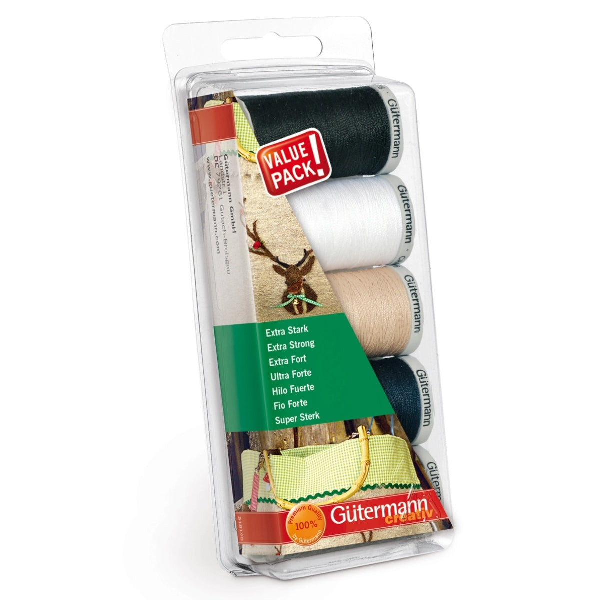 Gütermann Trådset Extra Stark 5-pack