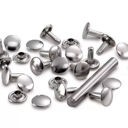 Prym Lädernitar Silver Ø 9 mm