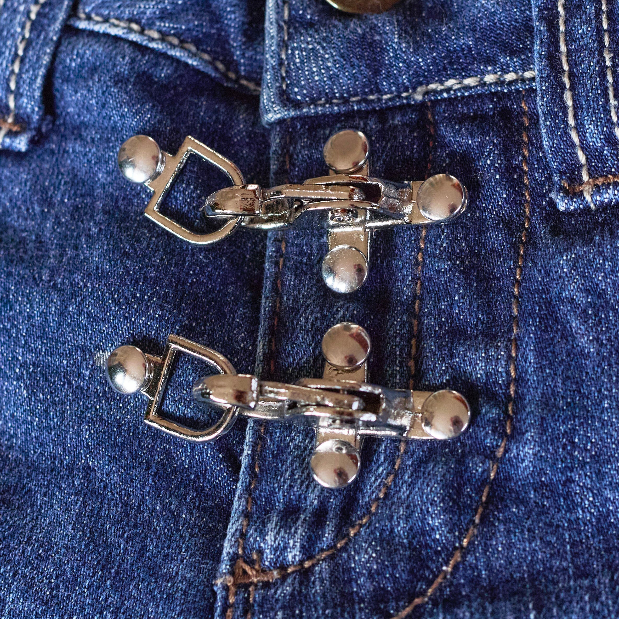 Fireman Clasp 55mm Silver