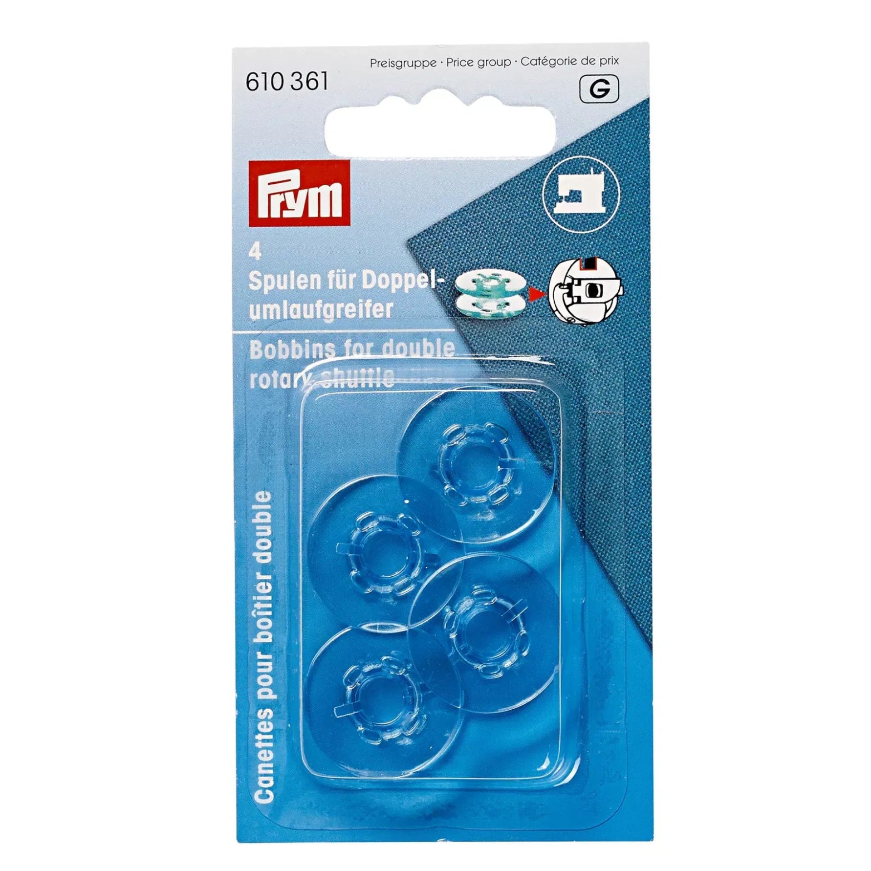 Symaskinsspolar för dubbelt roterande spolkapsel