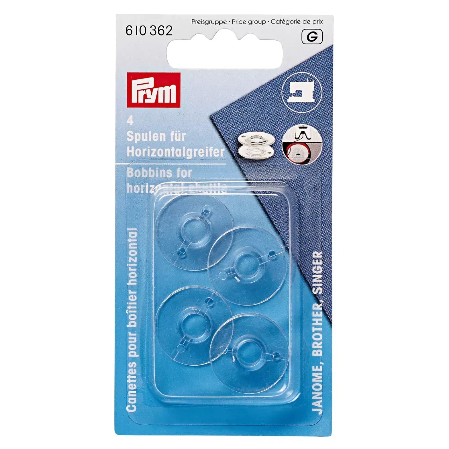 Symaskinsspolar för maskin utan spolkapsel 20,5 x 11,5 mm