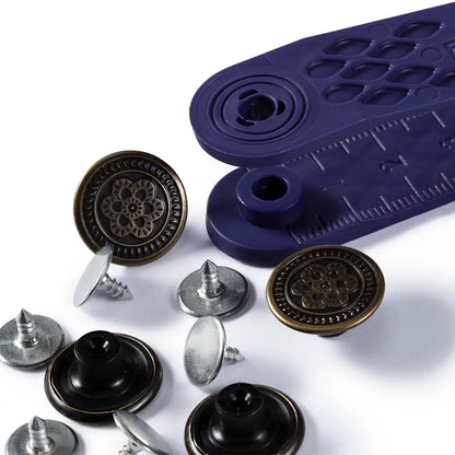 Jeansknappar 17mm Antique Steel Prym