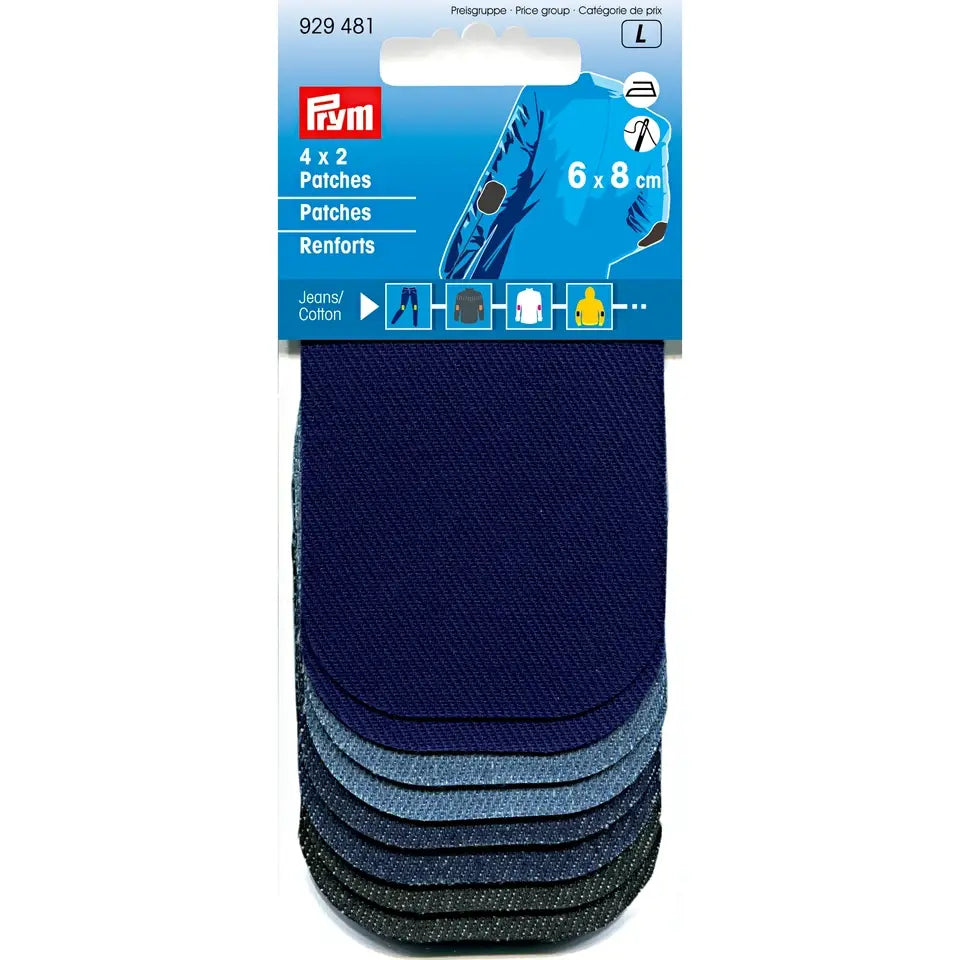 Laglappar jeans 8 st Prym