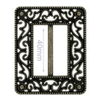 Dekorativt bältesspänne brons