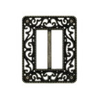 Dekorativt bältesspänne brons