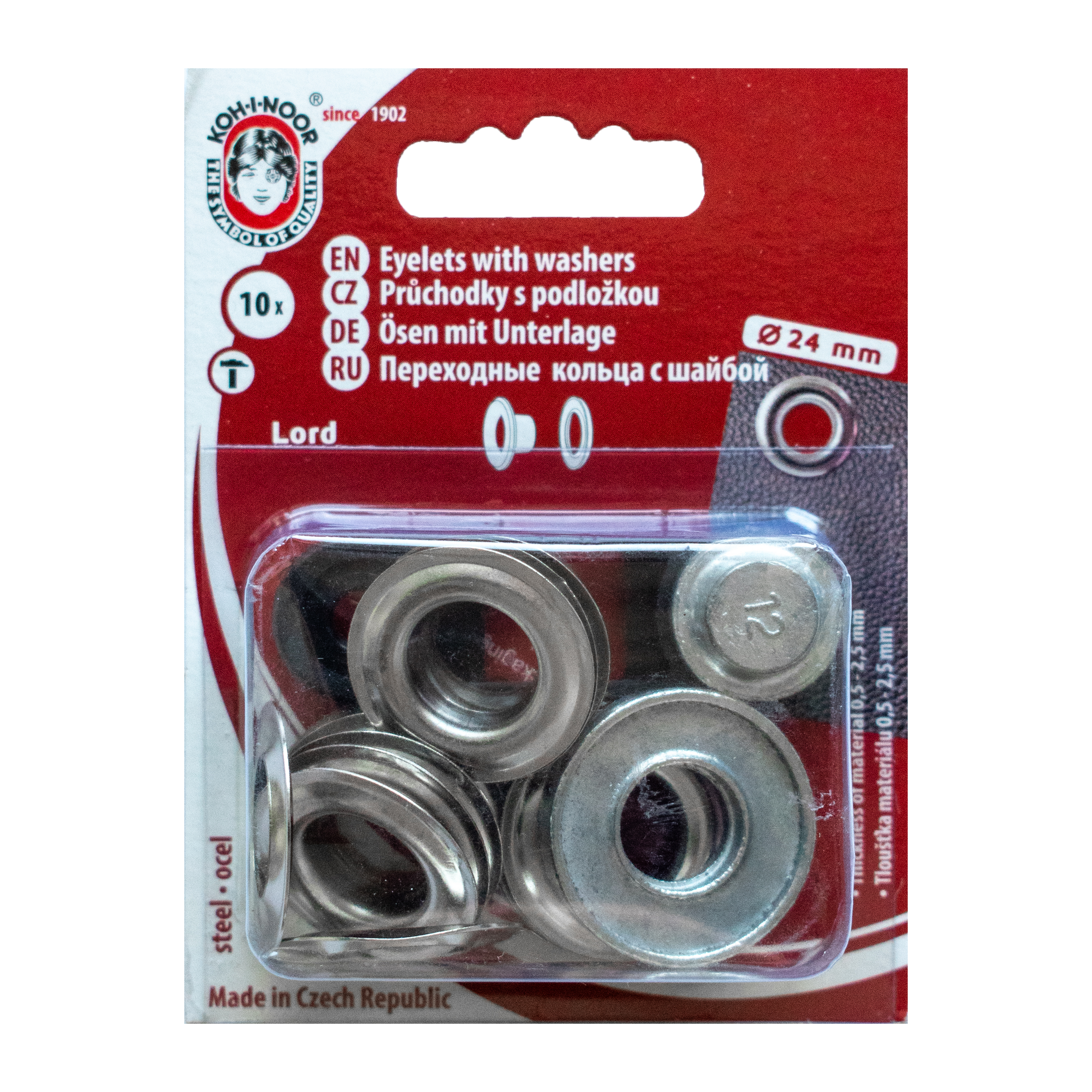Öljetter 24mm Silver Koh-I-Noor