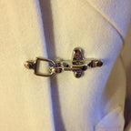 Fireman Clasp 55mm Silver