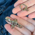 Fireman Clasp 55mm Silver