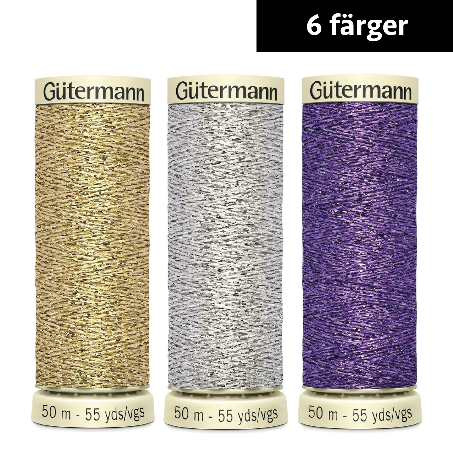 Gütermann Metallic Effect sytråd 50 meter