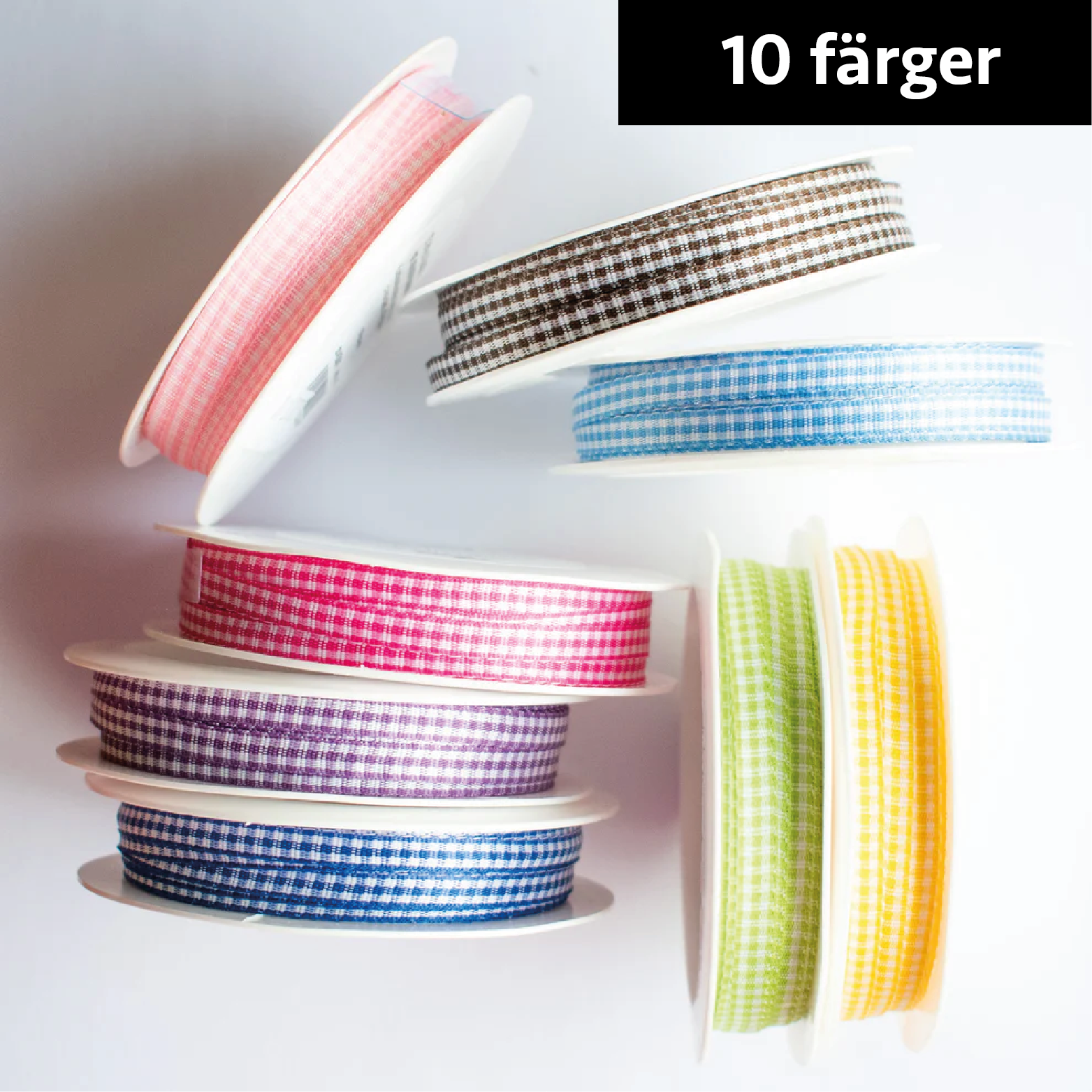 10 meter gingang-band på rulle