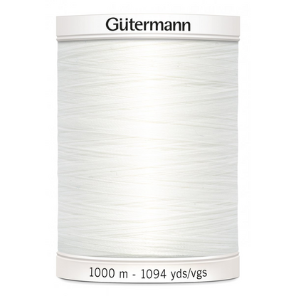 Gütermann Alltråd 1000 meter Vit (800)