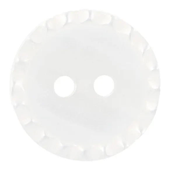 Milward Knappar Vit 15mm