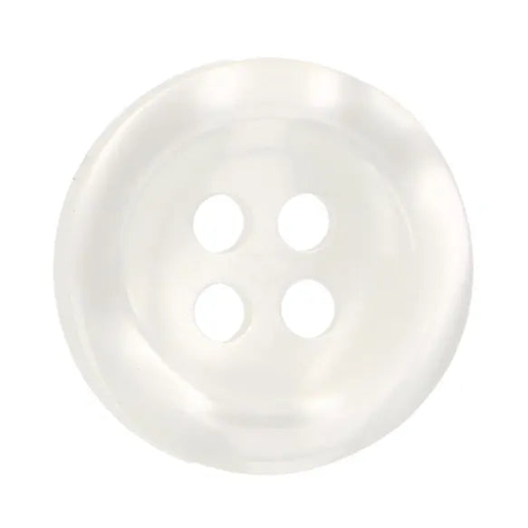 Milward Knappar Shiny Vit 15mm