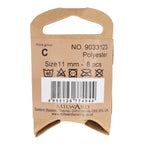 Milward Knappar Svart 11mm