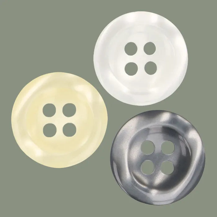 Milward Knappar Shiny Grå 15mm