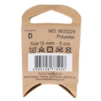 Milward Knappar Orange 15mm