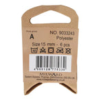 Milward Knappar Shiny Beige 15mm