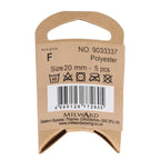 Milward Knappar Beige 20mm