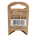 Milward Knappar Prickar Röd 15mm