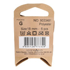 Milward Knappar Hjärta 18mm