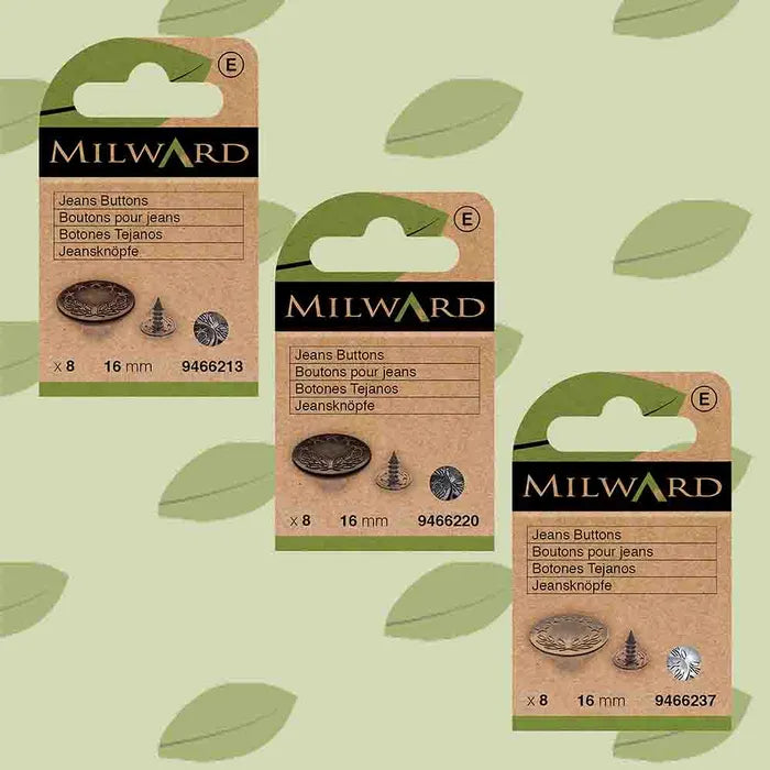 Milward Jeansknappar 16mm Brons