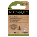 Milward Jeansknappar 16mm Nickel