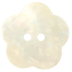Blomformad pärlemorknapp 22,5mm