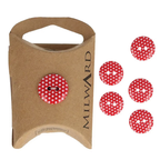 Milward Knappar Prickar Röd 15mm