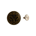 Jeansknapp Fjäril Ø 19 mm