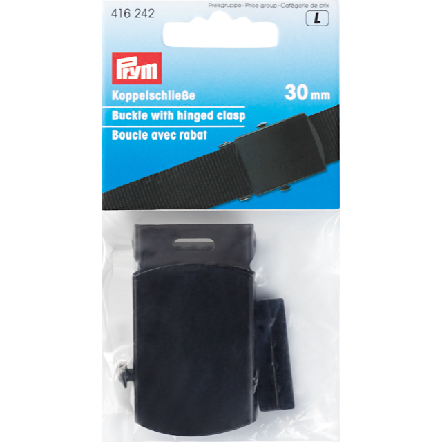 Skärpspänne 30 mm svart Prym