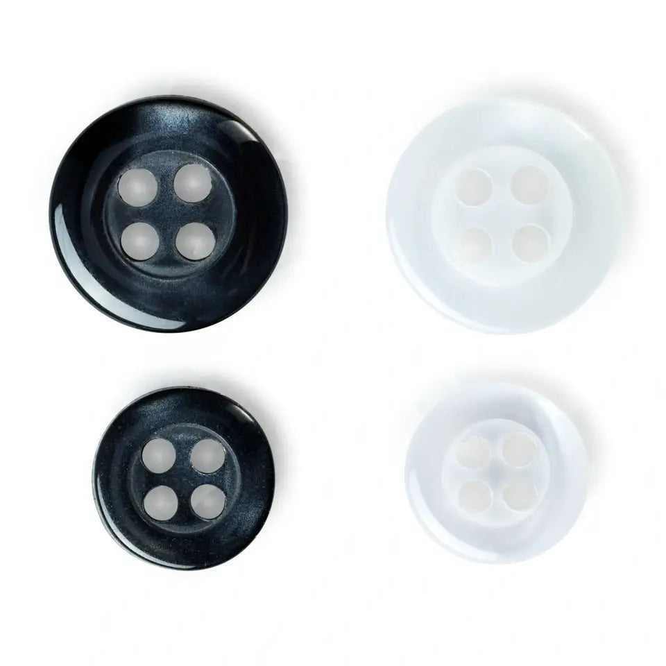 Skjortknappar 9 + 11 mm 20 st Prym