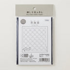 Hana-Fukin Sashiko Sampler Navy Seigaiha