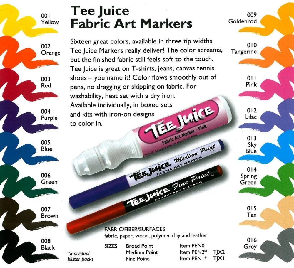 Jacquard Tee Juice Fabric Marker