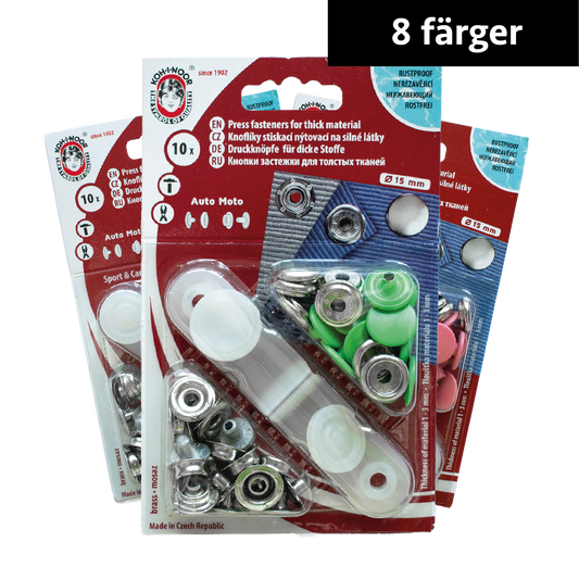 Tryckknappar 15mm Koh-I-Noor