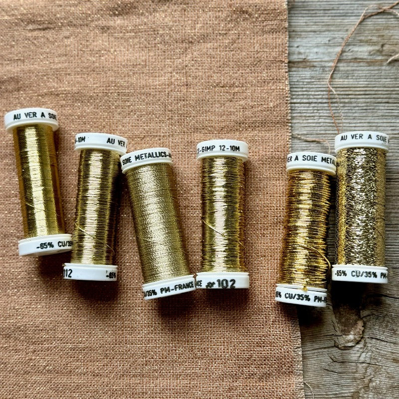 Silkestråd Guld 6-pack