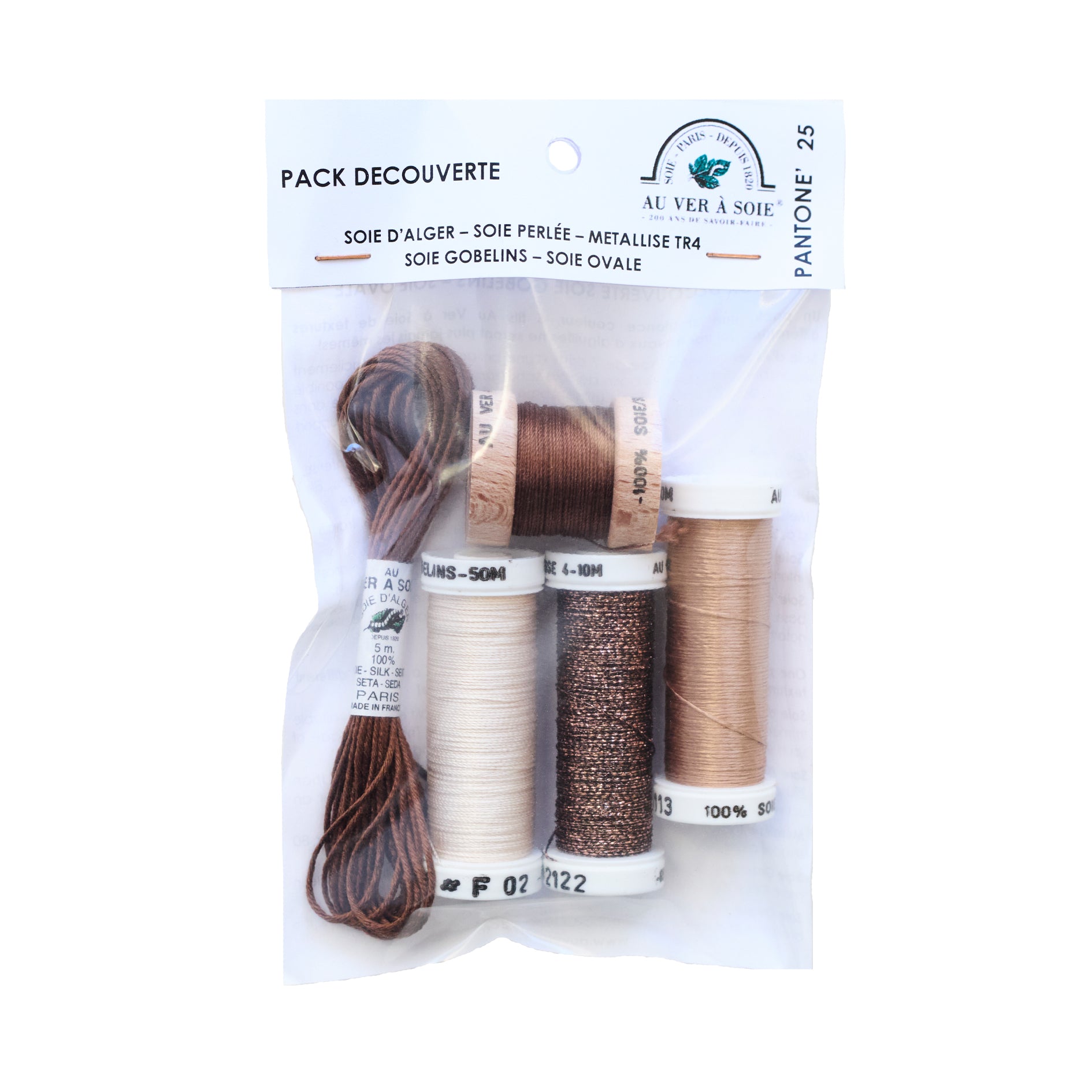 Pantone' 25 Silkestråd 5-pack