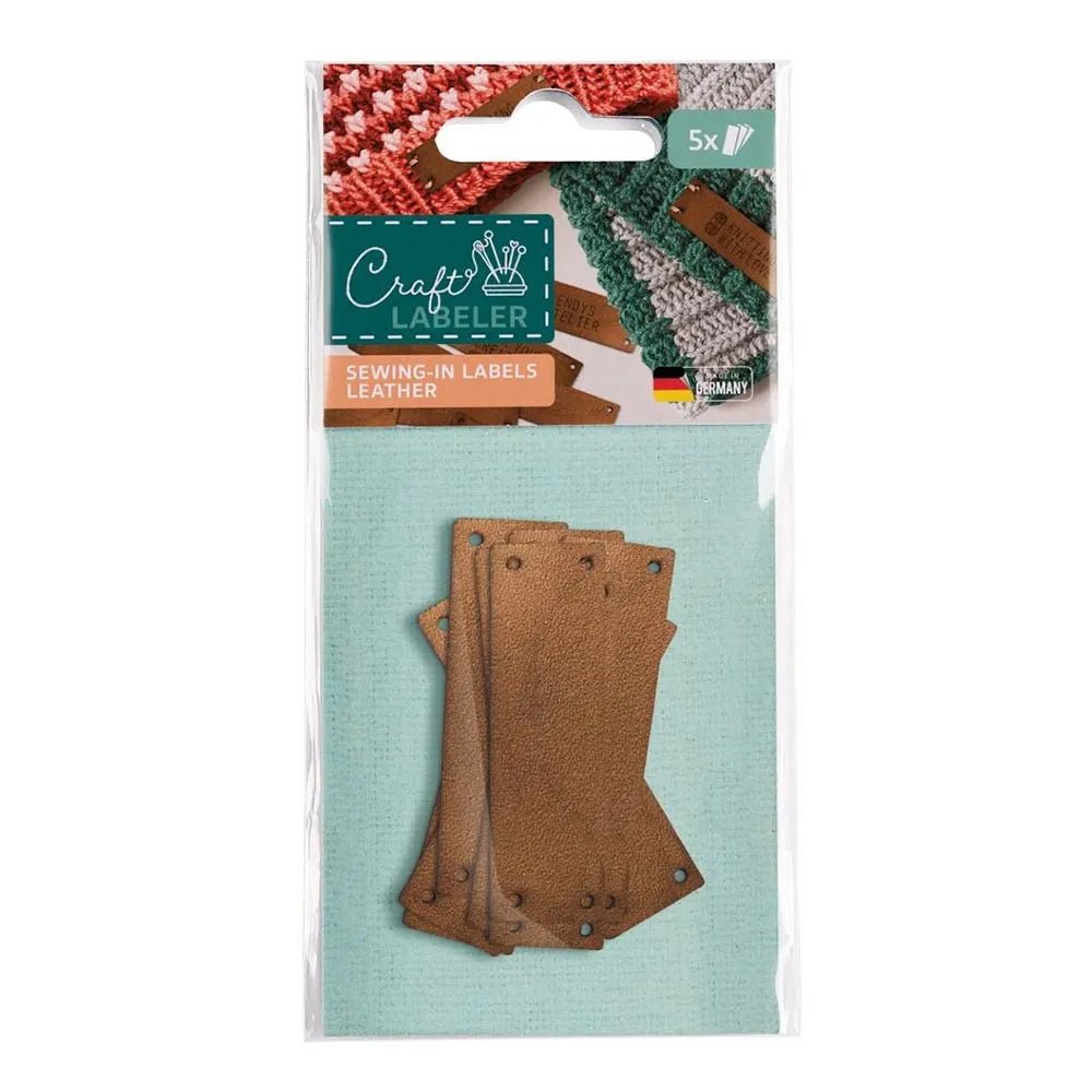 Craft Labeler Läderetiketter 5-pack - Knappnålen