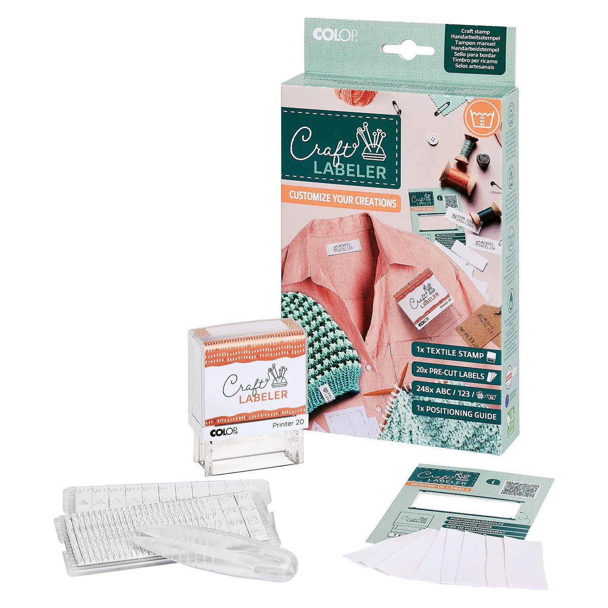 Craft Labeler Startkit | Personliga etiketter för kläder - Knappnålen