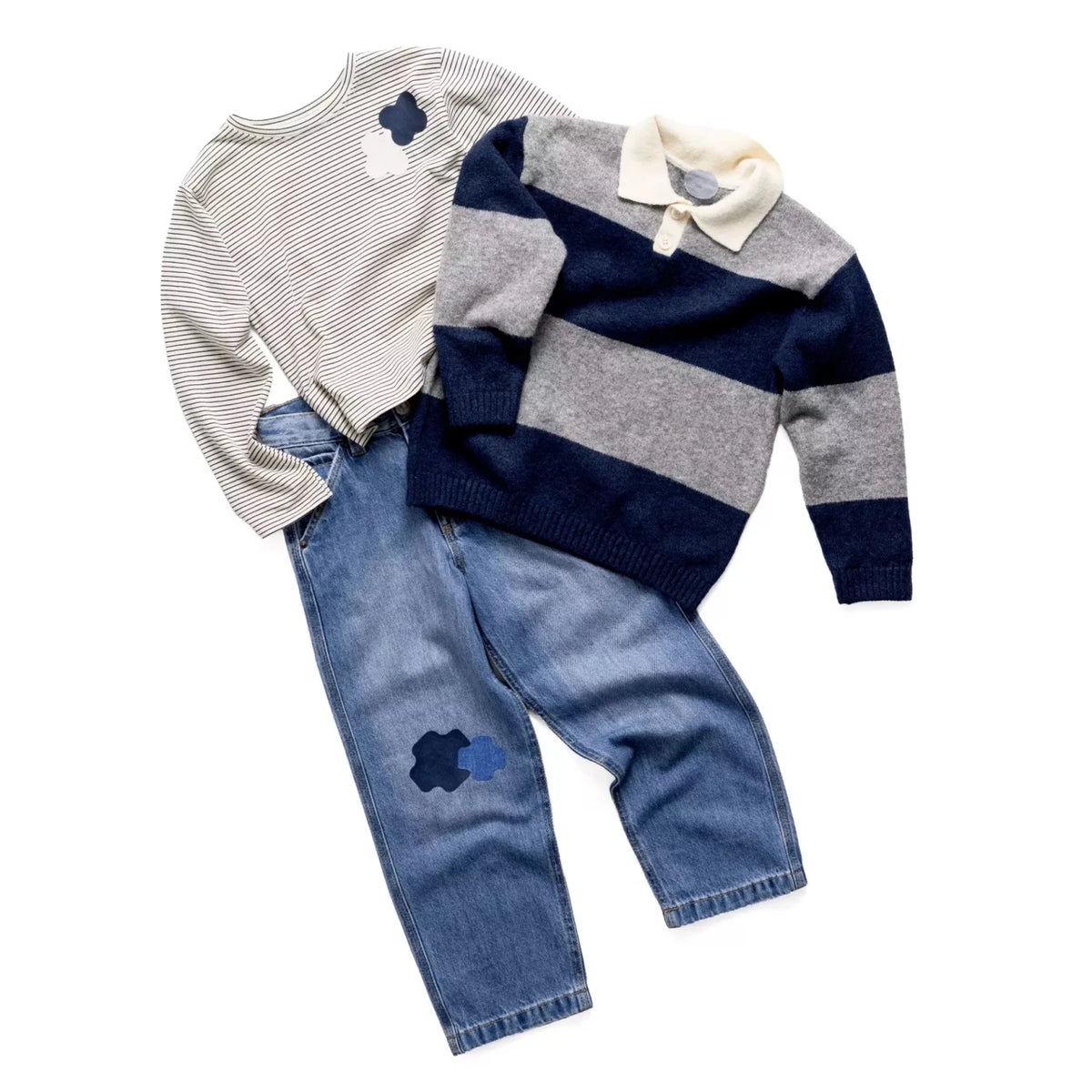 FabPatch Stretch Jeans 3-pack - Knappnålen