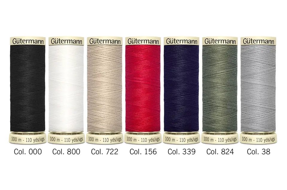 Gütermann Alltråd Trådset Essentials 7 rullar - Knappnålen