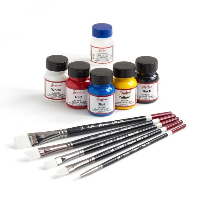 Läderfärg Angelus Basics Kit - Knappnålen