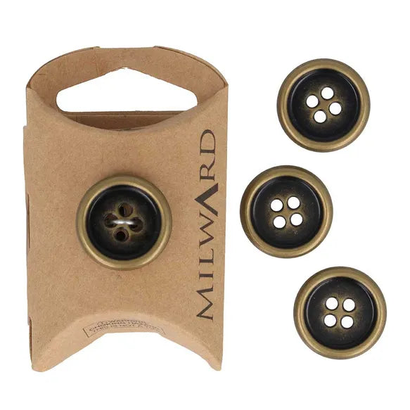 Milward Metallknappar 20mm 4-pack