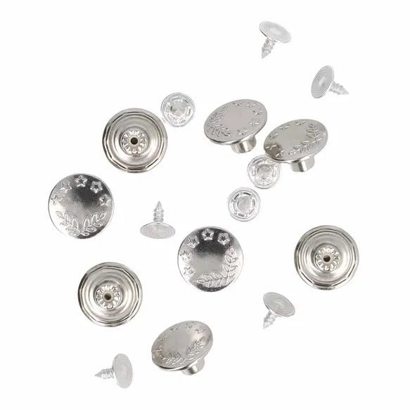 Milward Jeansknappar 16mm Nickel - Knappnålen