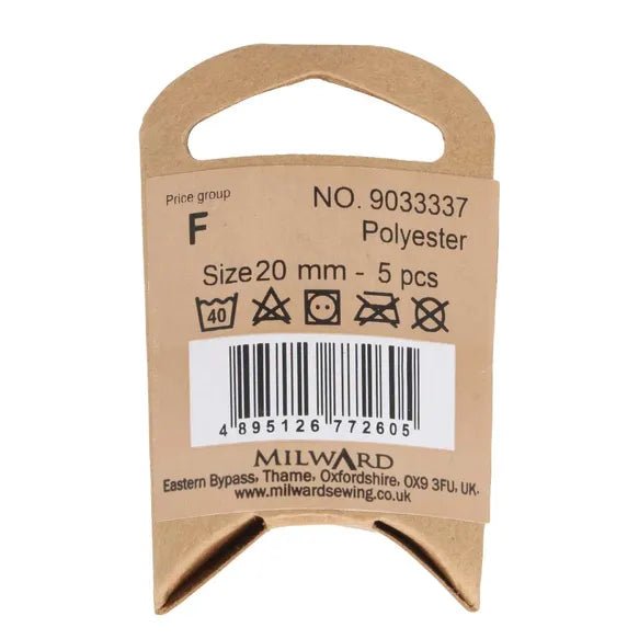 Milward Knappar Beige 20mm - Knappnålen