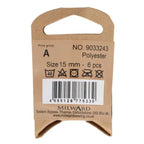 Milward Knappar Shiny Beige 15mm - Knappnålen