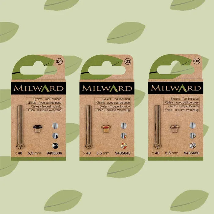 Milward Öljetter 5,5mm Nickel 40st